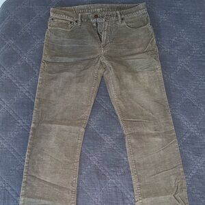 GAP Men’s Corduroys Size 32x34 1969 Style Straight Fit Gray Colored